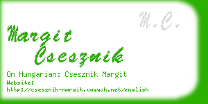 margit csesznik business card